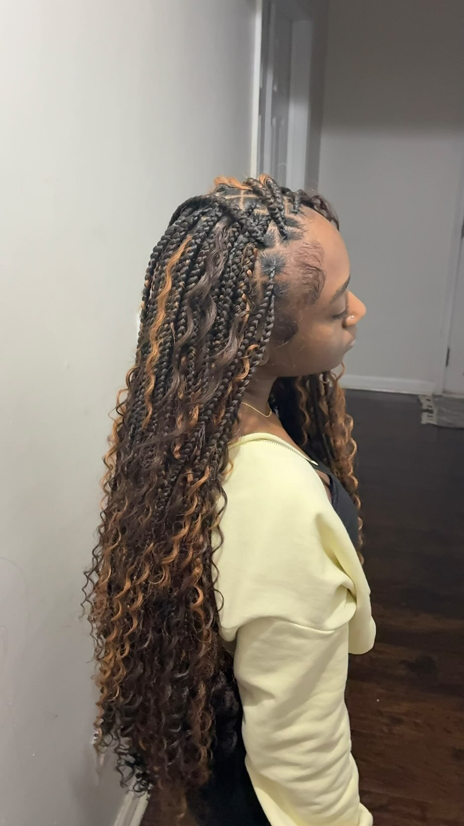 Smedium boho braids honey